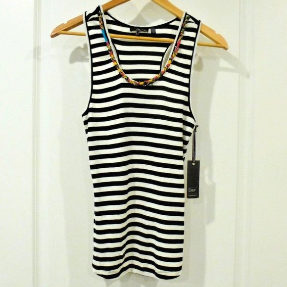 Nwt Dex Boho Necklace Scoop Neck Tank - Picture 1 of 11